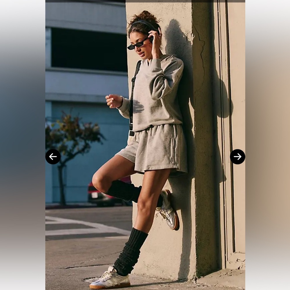 FP Movement by Free People Such A Flirt Romper One Piece Hooded Onesie Jumpsuit
